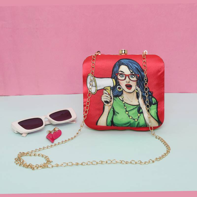 Worthy Enterprises Design Printed Clutch for Womens & Girls