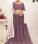 WEDDING SEASON SPECIAL TWILIGHT LAVENDER COLOR LEHNAGA CHOLI SET   