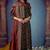 Classic black pure muga silk printed salwar suit