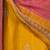 Yellow pure russian silk embroidered diwali wear salwar suit