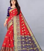 Kalamkari jacquard zari work banarasi saree