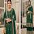 Bottle Green embroidery georget chinon stitched palazzo sawlar suits