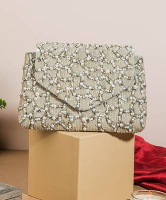 Grey shine clutch 1