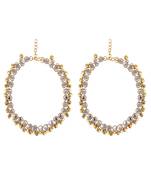 Ethnic Silver Plated Mirror and Ghungru Studded Statement for Girls and Women