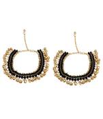 Metallic Silver Ghungru Studded Statement Anklets for Girls and Women