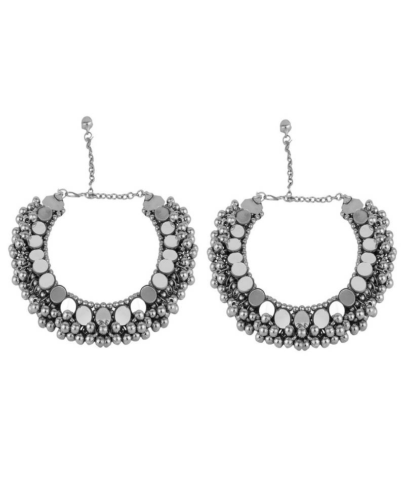 Gold plated Kundan studded Ethnic Anklets for Girls and Women
