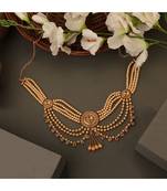 Traditional Gold Plated Multicolor Kundan and Stone Studded with Layered of Chains for Girls and Women