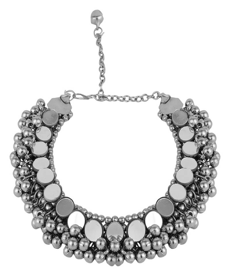 Gold plated Kundan studded Ethnic Anklets for Girls and Women