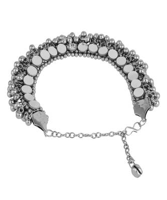 Gold plated Kundan studded Ethnic Anklets for Girls and Women 4