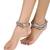Gold plated Kundan studded Ethnic Anklets for Girls and Women