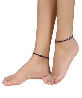 Metallic Gold Ghungru Studded Statement Anklets for Girls and Women 5
