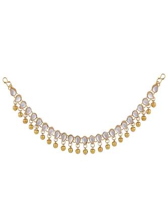 Ethnic Silver Plated Mirror and Ghungru Studded Statement for Girls and Women 3