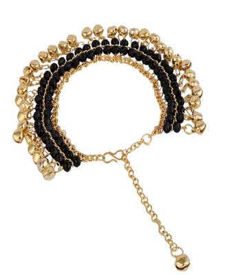Metallic Silver Ghungru Studded Statement Anklets for Girls and Women 3