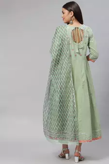 Green gotta patti cotton salwar