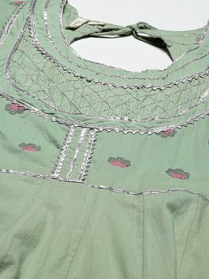 Green gotta patti cotton salwar 4