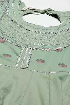 Green gotta patti cotton salwar