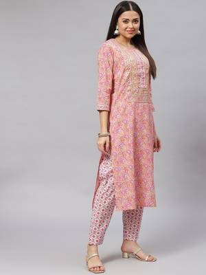 Pink gotta patti cotton salwar 3
