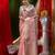 HOUSE OF BEGUMs Pure Organza Pech With Meena Work with Blouse Piece