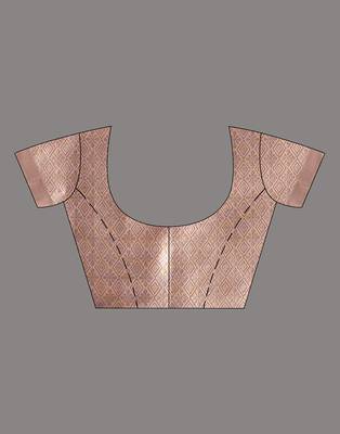 HOUSE OF BEGUMs Pure Organza Pech With Meena Work with Blouse Piece 5