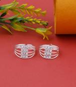 Traditional Look Silver Plated Bichhiya Adjustable Lightweight Toe Ring For Women & Girls