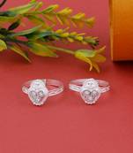 Lovely Stylish Adjustable Foot Finger Ring  Alloy Silver Plated Toe Ring