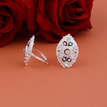 Adjustable Bichhiya Lovely Stylish Toe Ring Alloy Silver Plated Toe Ring 3