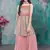 Baby Pink Georgette Multicolor Printed Salwar Suit for Girls