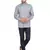 Mag Men's Grey Casual Cotton Blend Short kurta for men