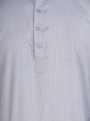 Mag Men's Grey Casual Cotton Blend Short kurta for men 5