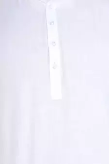 Mag Men's White Casual Cotton Blend Short kurta for men
