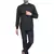 Mag Men's Black Casual Cotton Blend Short kurta for men