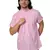 Mag Men's Pink Casual Cotton Blend Check half sleeve short kurti For Men