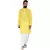 Mag Men's Cotton Yellow Kurta White Pajama Set For Men