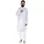 Mag Men's White Casual Cotton Blend Blue Printed Kurta  Pajama SetFor Men