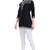 Blissful Black Women Embroidered Boho Chic Tunic Top