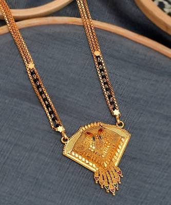 Gold plated jahnvi Thalipeeth Mangalsutra 2