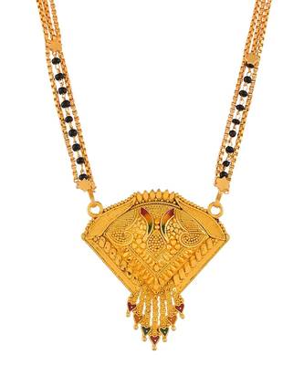 Gold plated jahnvi Thalipeeth Mangalsutra 4