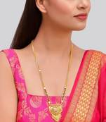 Black beads mangalsutra chain necklace