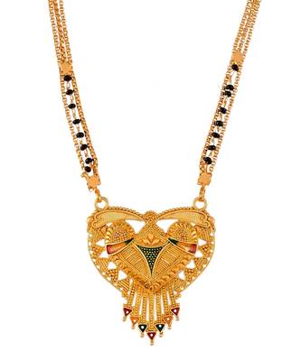 Ramsita Mongalsutra Black Beads Gold plated Mangalsutra 4