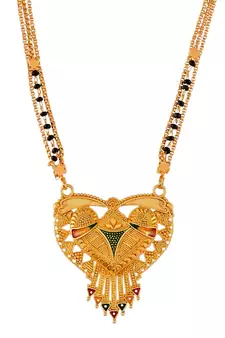 Ramsita Mongalsutra Black Beads Gold plated Mangalsutra