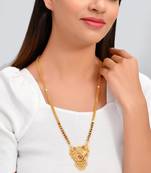 Tarika Black Beads Gold plated Mangalsutra