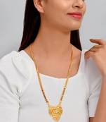 Ahana Black Beads Gold plated Mangalsutra