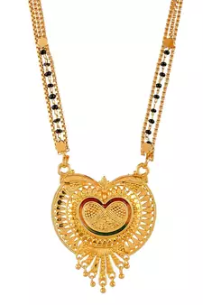 Ahana Black Beads Gold plated Mangalsutra