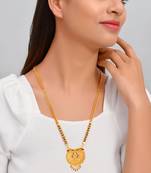 Namsita Black Beads Gold plated Mangalsutra