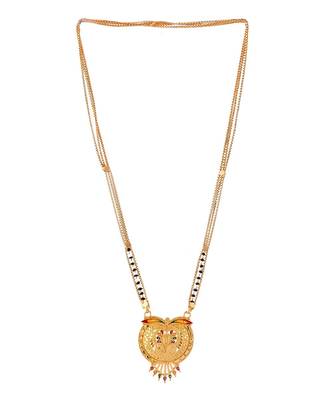 Namsita Black Beads Gold plated Mangalsutra 3