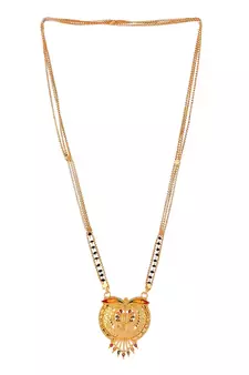 Namsita Black Beads Gold plated Mangalsutra