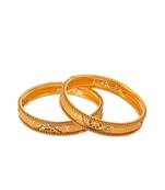 Set of 2 Gold plated Handcrafted bangles