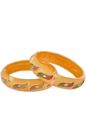 Set of 2 Gold plated handcrafted bangles