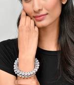 Set of 2 Silver Plated Oxidised bangles