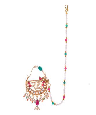 Gold Plated Radhe Nosering 2